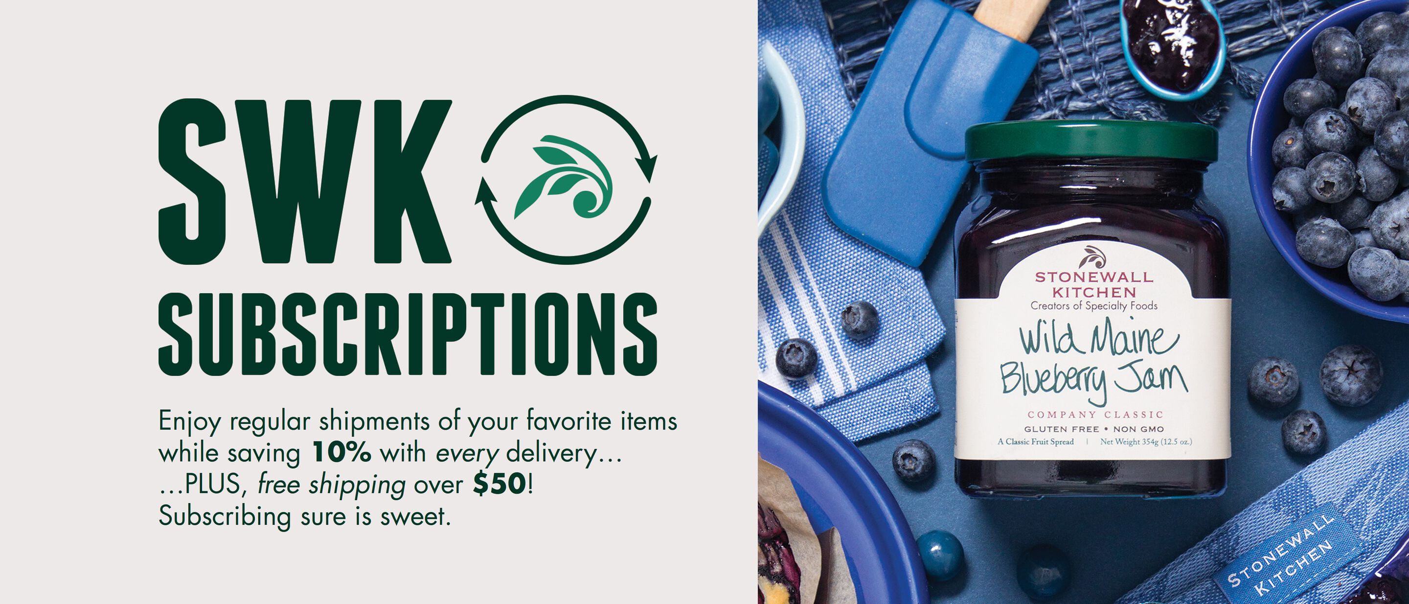 SWK Subscriptions: Enjoy regular shipments of your favorite items while saving 10% with every delivery. Subscribing sure is sweet.