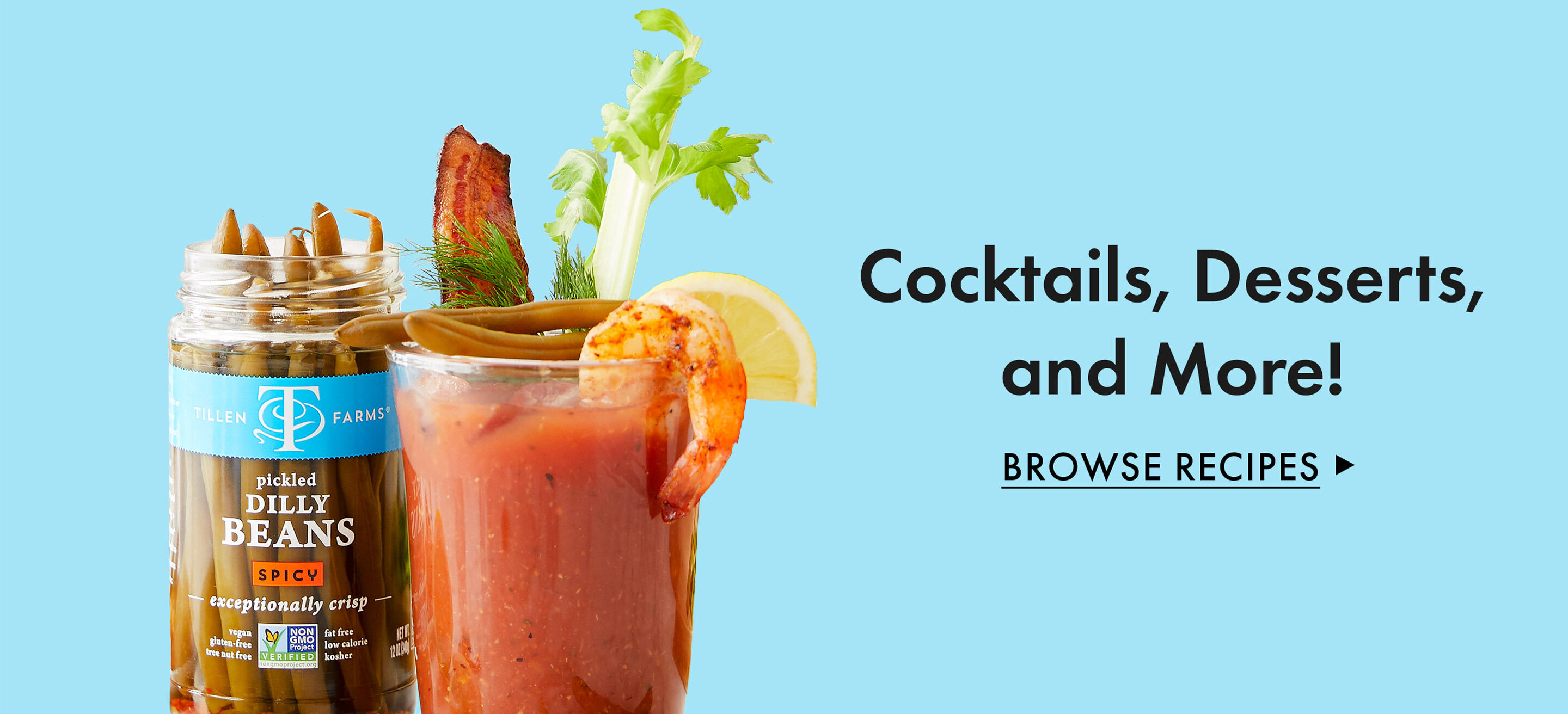 Cocktails, Desserts and More! Browse Recipes