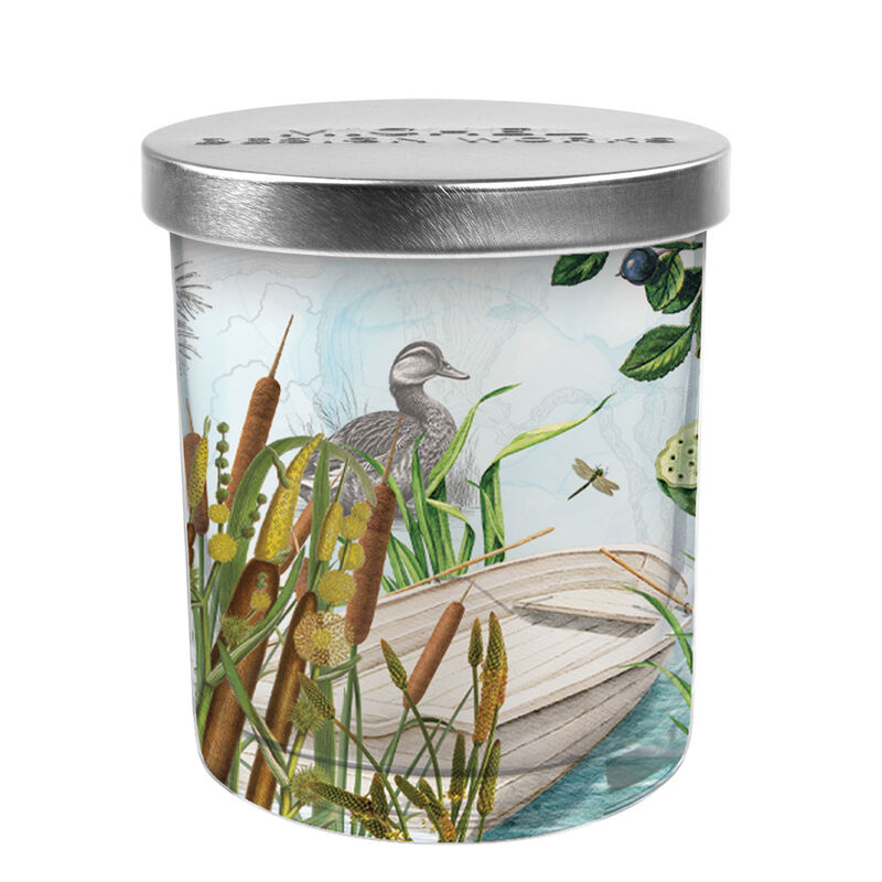 By the Lake Decorative Glass Candle