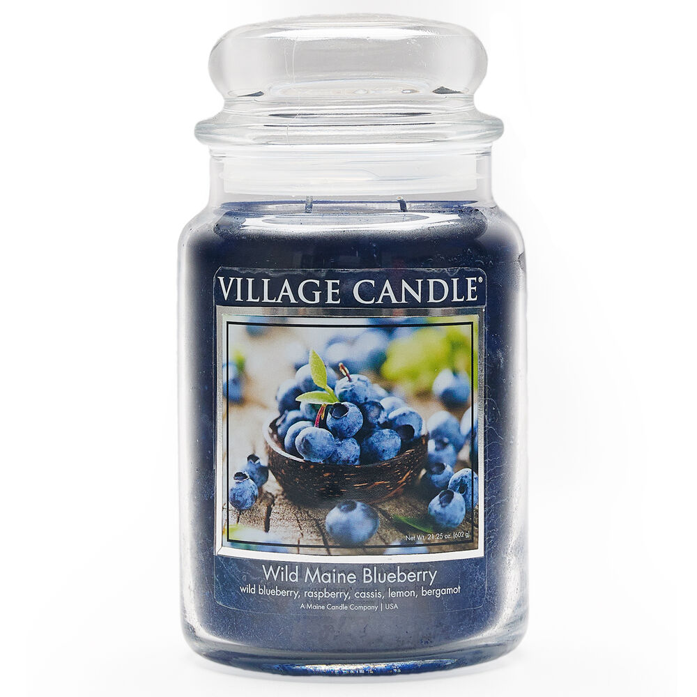 Village Candle Wild Maine Blueberry - Scented Candle in Jar