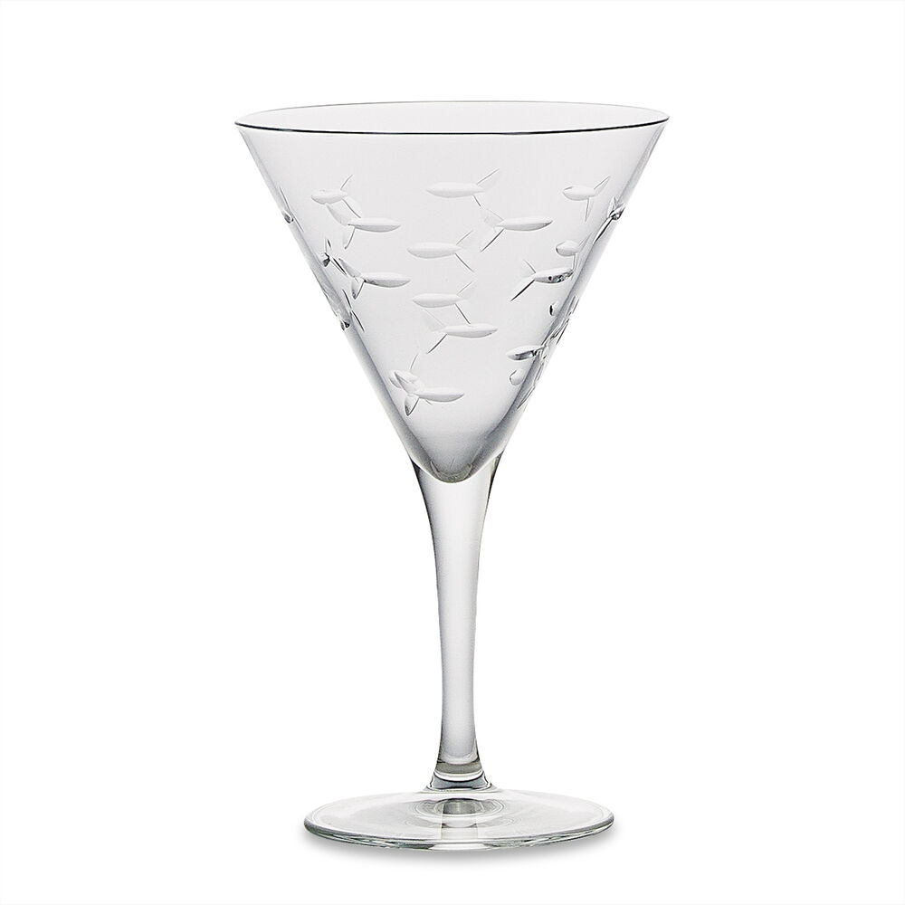 School of Fish 10oz Martini Cocktail Glass | Set of 4