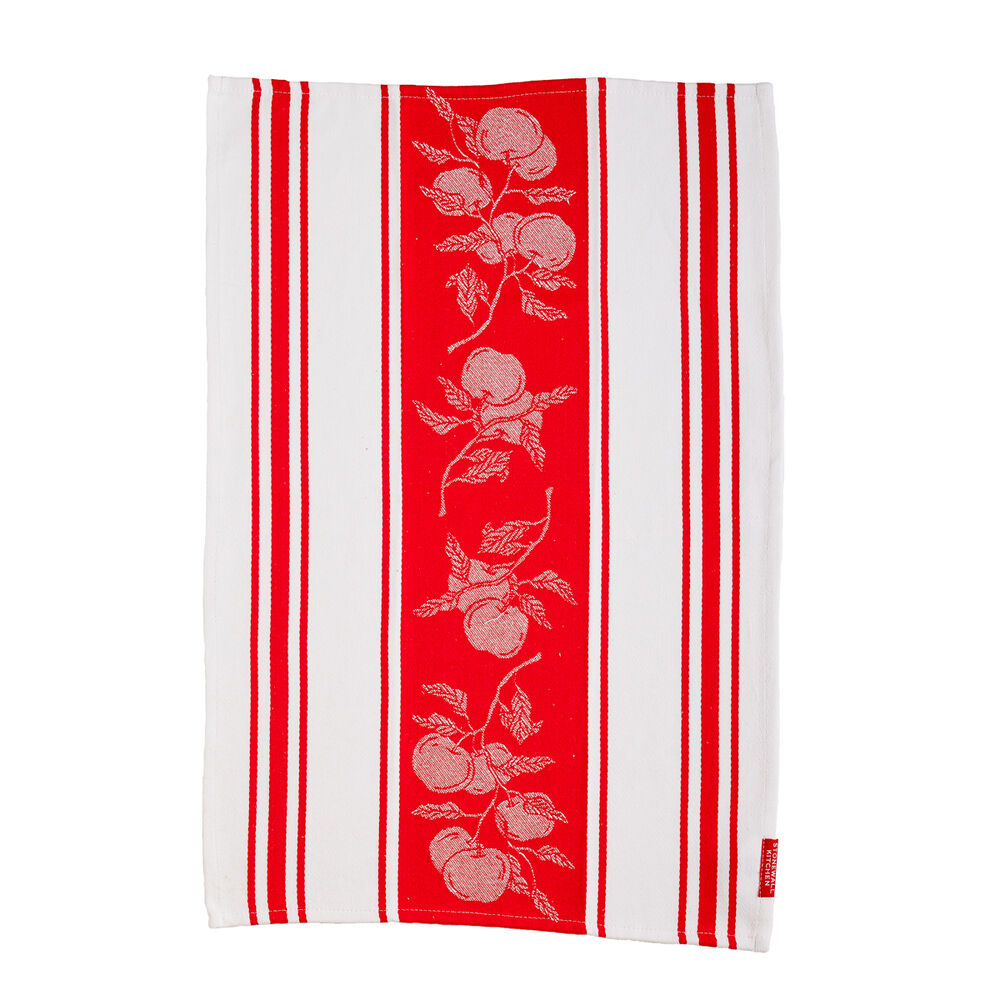 Apple Jacquard Stripe Tea Towel  image number 0