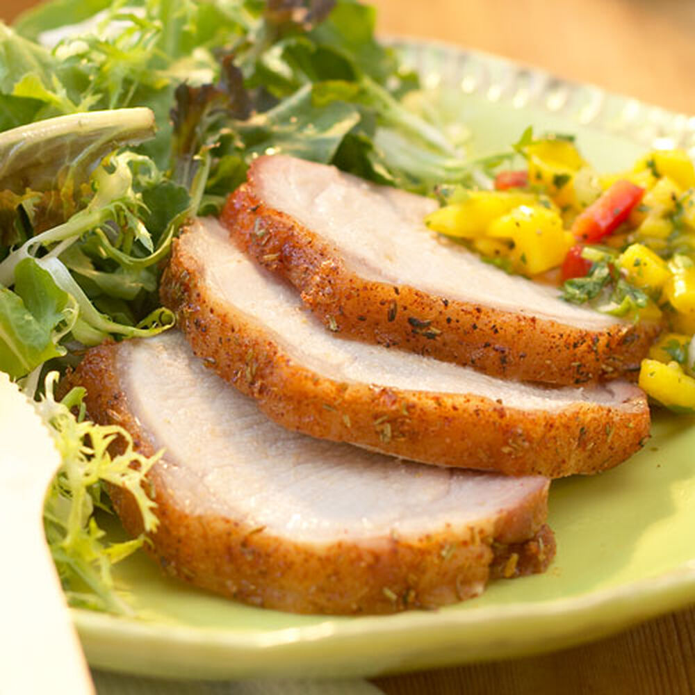 Tenderloin Of Pork With Beet Greens