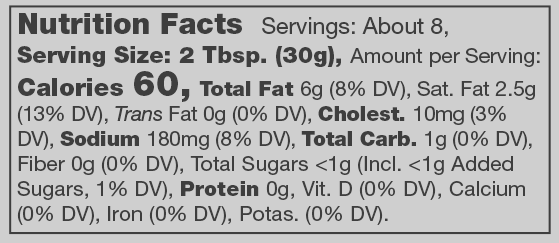 Product nutrion image