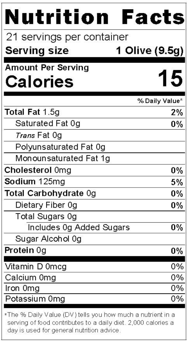 Product nutrion image