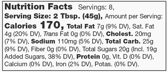 Product nutrion image