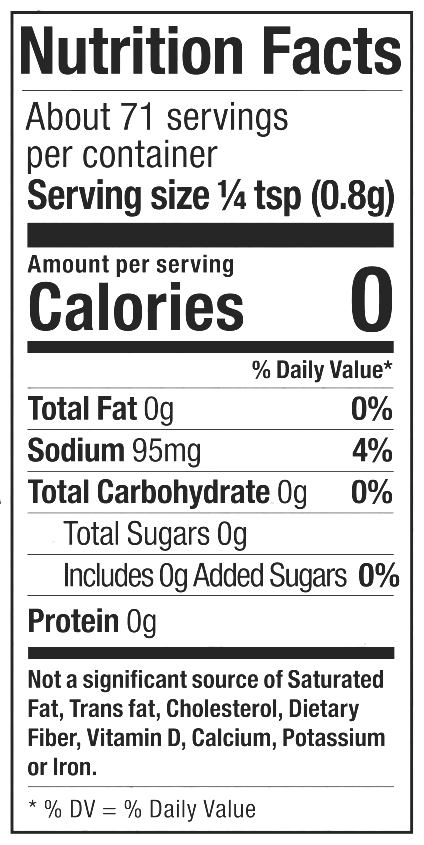 Product nutrion image