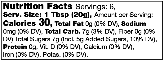 Product nutrion image