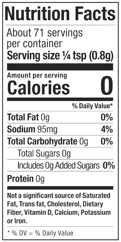 Product nutrion image