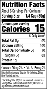 Nutrional Info