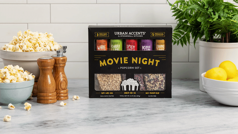 Movie Night Popcorn Gift GIF
