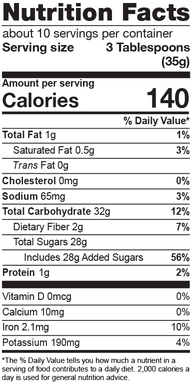 Product nutrion image