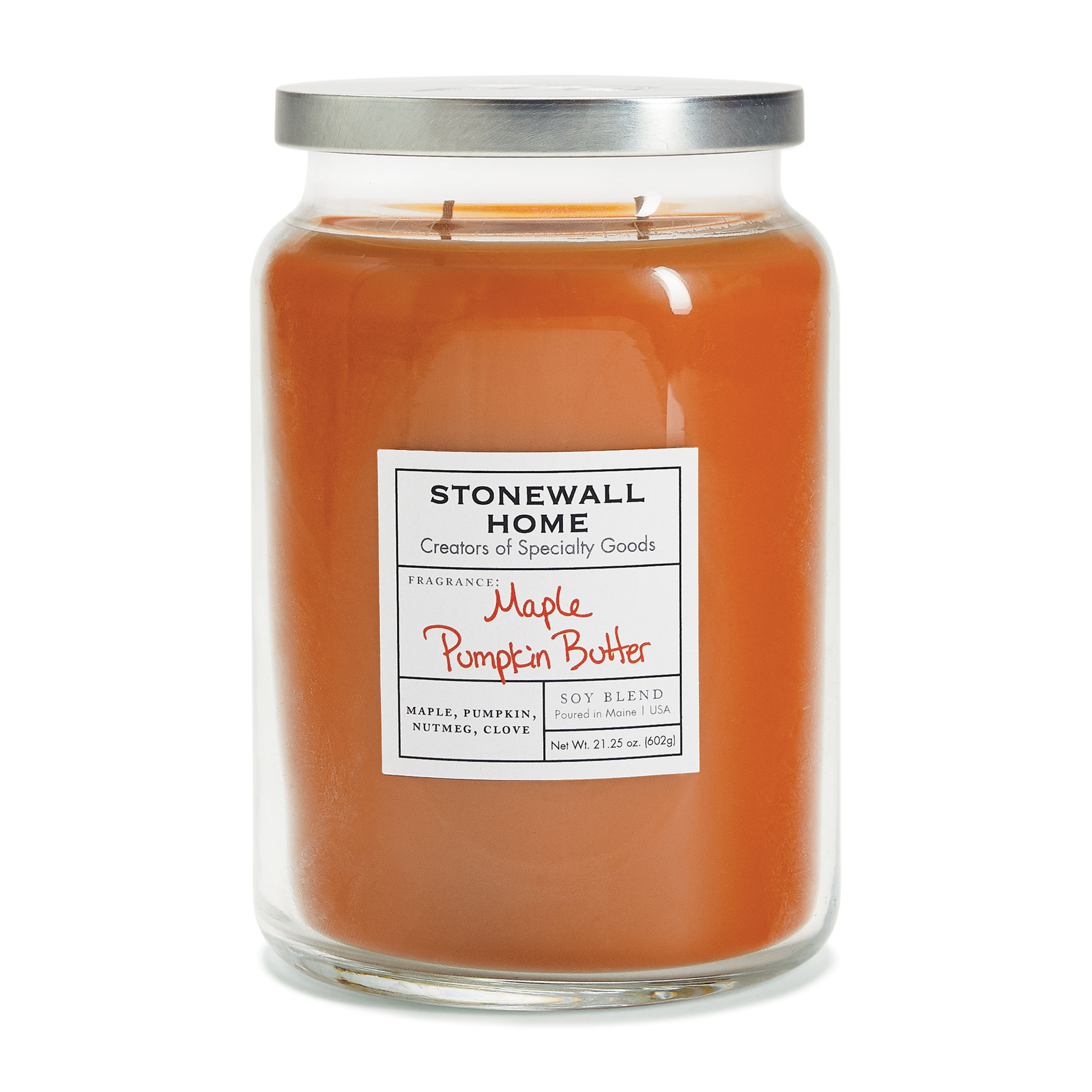 Stonewall Home Maple Pumpkin Butter Candle Collection Stonewall Kitchen   652614 